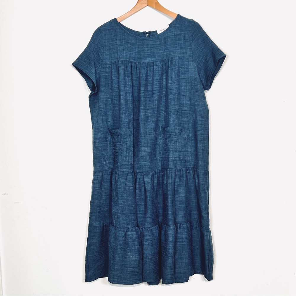 Hailey & Co. Blue Tiered Dress